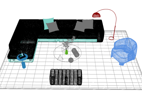 真皮沙发套12 3D 模型