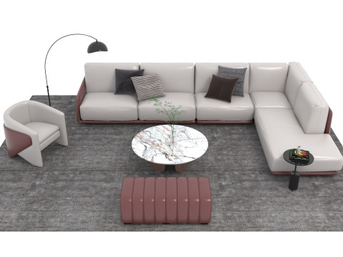 真皮沙发套14 3D 模型