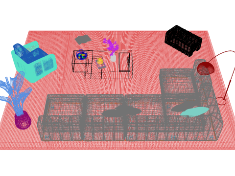 Кожаный диван 16 3D Модель