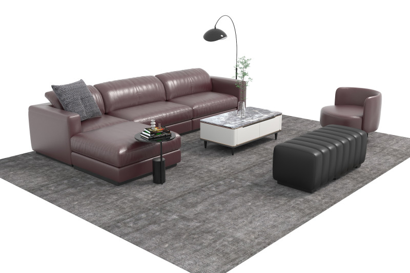 Set sofa kulit18 Model 3D .c4d .max .obj .3ds .fbx .stl .blend