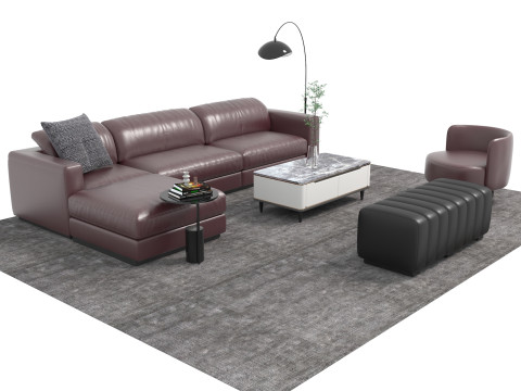 真皮沙发套18 3D 模型
