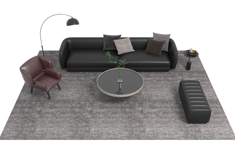 Set divani in pelle20 Modello 3D .c4d .max .obj .3ds .fbx .stl .blend