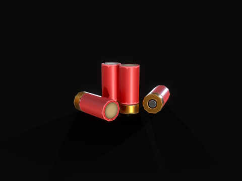 Senapan laras ganda bergaya Model 3D