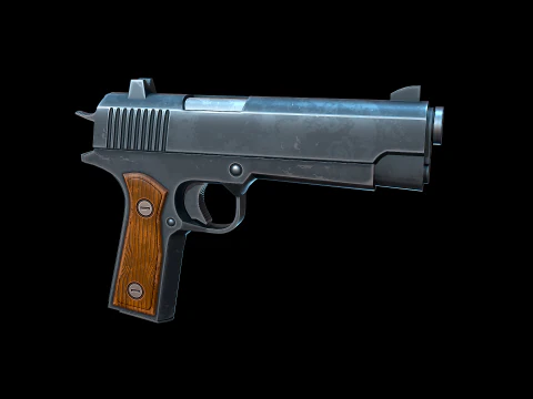 Stylized M1911 Colt 3D Model