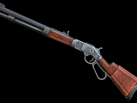 Stylizowany karabin Winchester Model 3D
