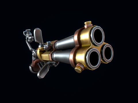 Stylized Flintlock Musket 3D Model