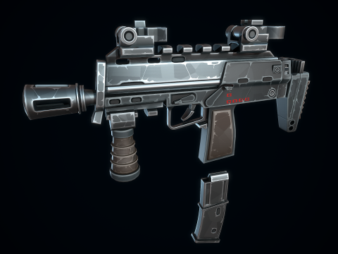 Stilize MP7 3D Model
