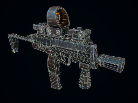 Stilize MP7 3D Model
