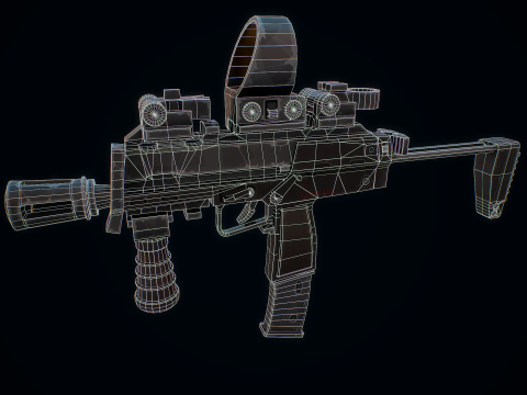 Stilize MP7 3D Model