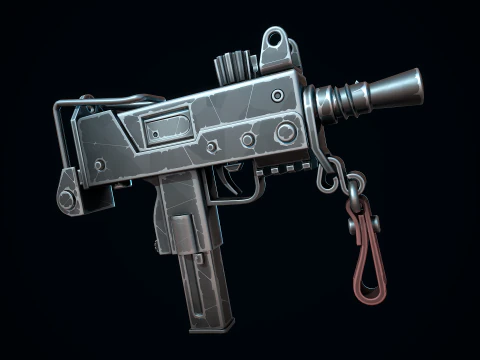 Stylized MAC-10 3D Model