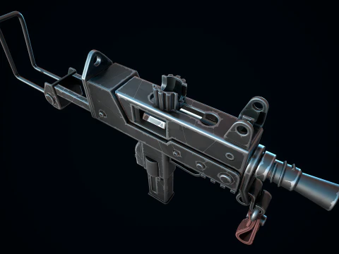 Stylized MAC-10 3D Model