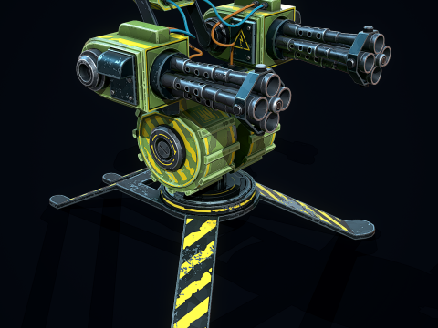 Stylizowana wieżyczka strażnicza Model 3D