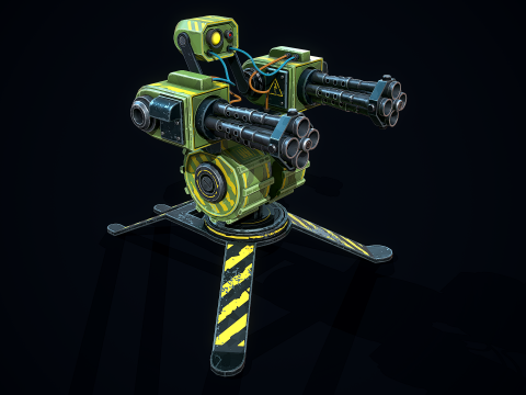 Stylizowana wieżyczka strażnicza Model 3D