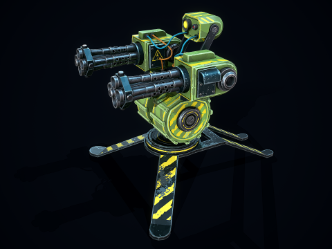 Stylizowana wieżyczka strażnicza Model 3D