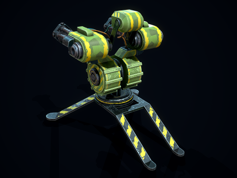 Stylizowana wieżyczka strażnicza Model 3D