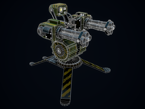 Stylizowana wieżyczka strażnicza Model 3D