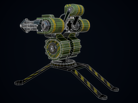 Stylizowana wieżyczka strażnicza Model 3D