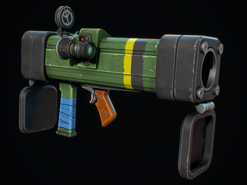 Stylized Rocket Launcher 3D Model