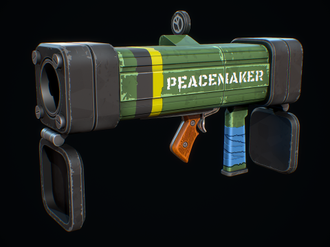 Gestileerde raketwerper 3D Model