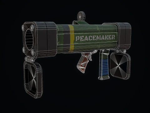 Stylized Rocket Launcher 3D Model