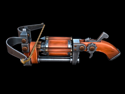 Balestra a tamburo stilizzata Modello 3D