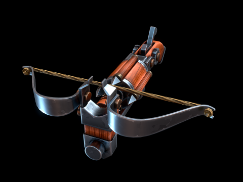 Balestra a tamburo stilizzata Modello 3D