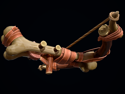 शैलीबद्ध आदिम क्रॉसबो 3D मॉडल