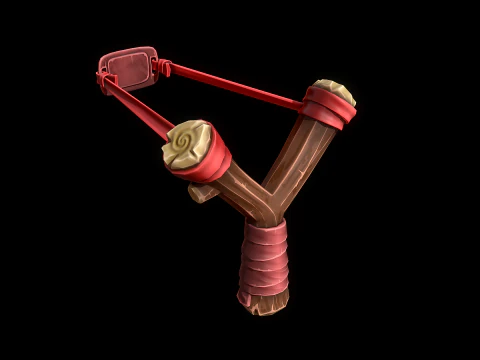 Stylized Slingshot 3D Model