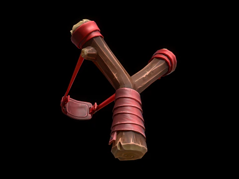 Stylized Slingshot 3D Model