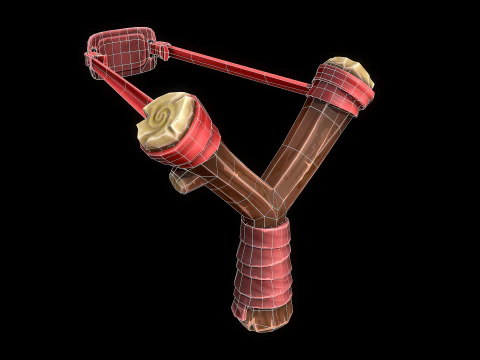 Stylized Slingshot 3D Model