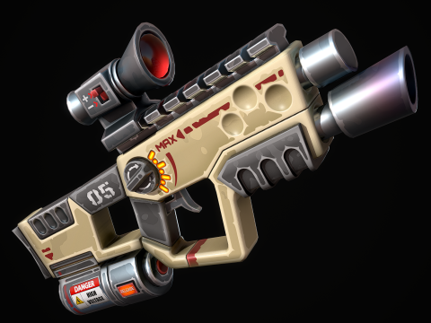 Stilize Lazer SMG 3D Model