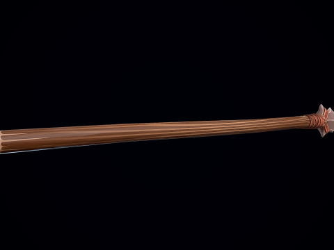 Lanza de piedra estilizada Modelo 3D