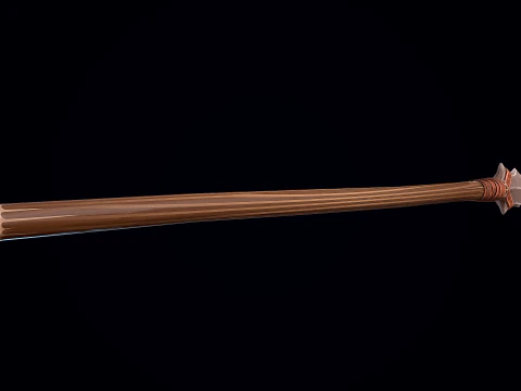 Stylized Stone Spear 3D Model