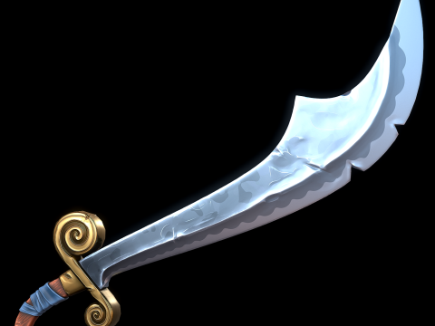 Stylizowany bułat Model 3D