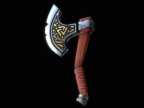 Stylized Axe 3D Model