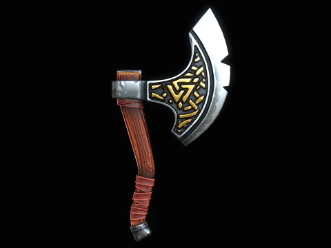 Stylized Axe 3D Model