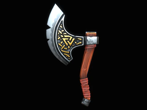 Stylized Axe 3D Model