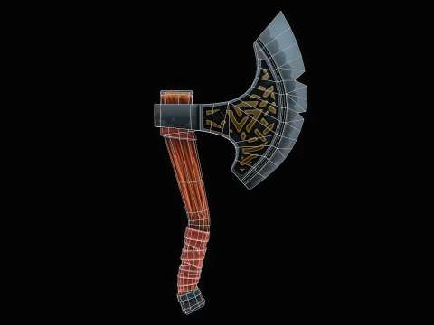 Stylized Axe 3D Model