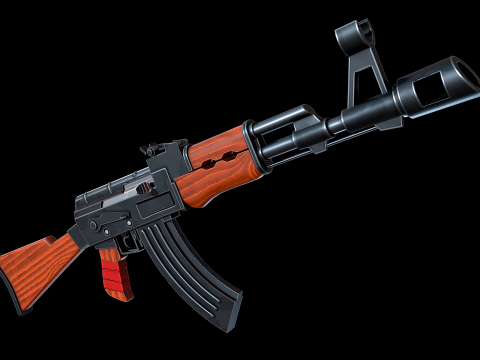 AK-47 estilizado Modelo 3D