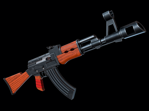 Gestileerde AK-47 3D Model