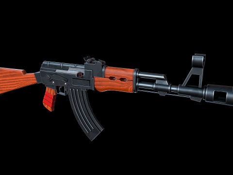 AK-47 stilizzato Modello 3D