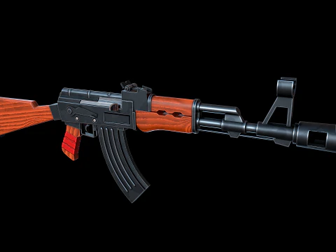 AK-47 stilizzato Modello 3D