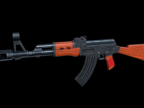 AK-47 stilizzato Modello 3D