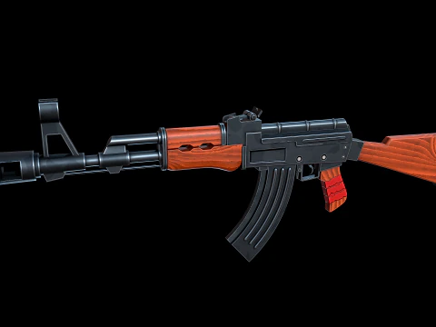 AK-47 stilizzato Modello 3D
