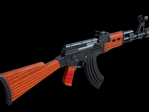 AK-47 stilizzato Modello 3D