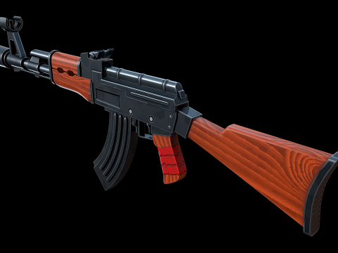 AK-47 stilizzato Modello 3D
