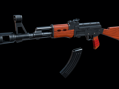 AK-47 stilizzato Modello 3D