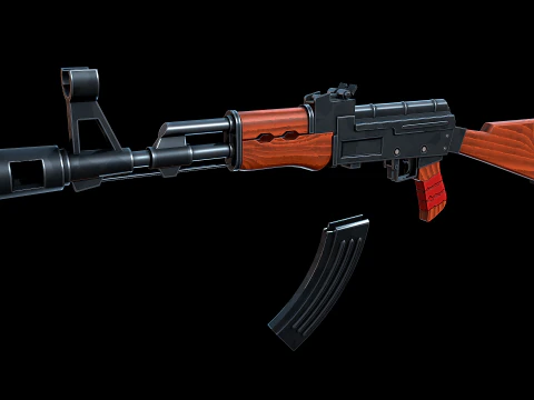 AK-47 stilizzato Modello 3D