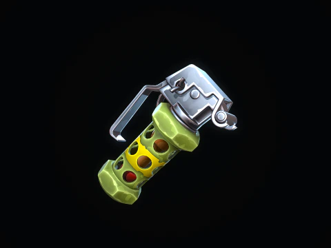 Stylized Flashbang Grenade 3D Model