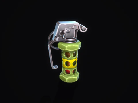Stylized Flashbang Grenade 3D Model